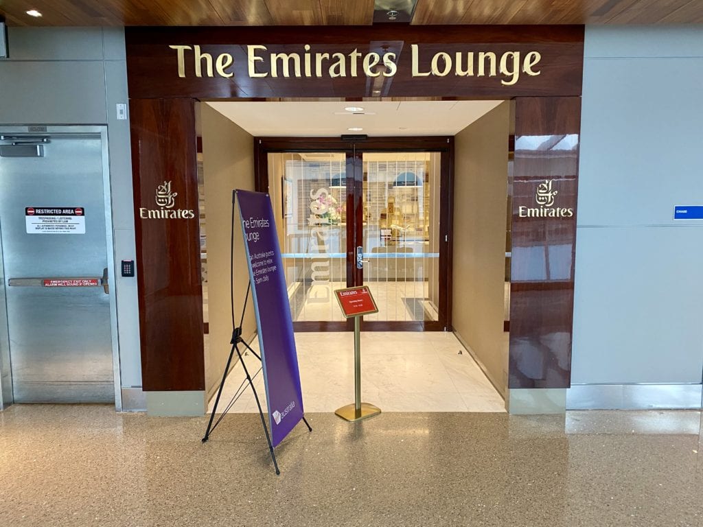 Emirates first class lounge LAX