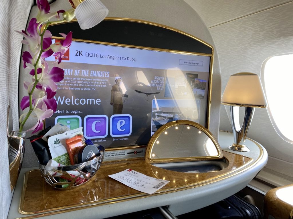 Emirates First Class TV