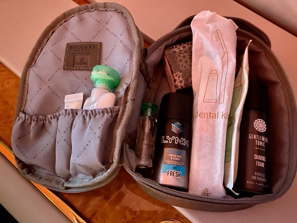 emirates first class amenity kit