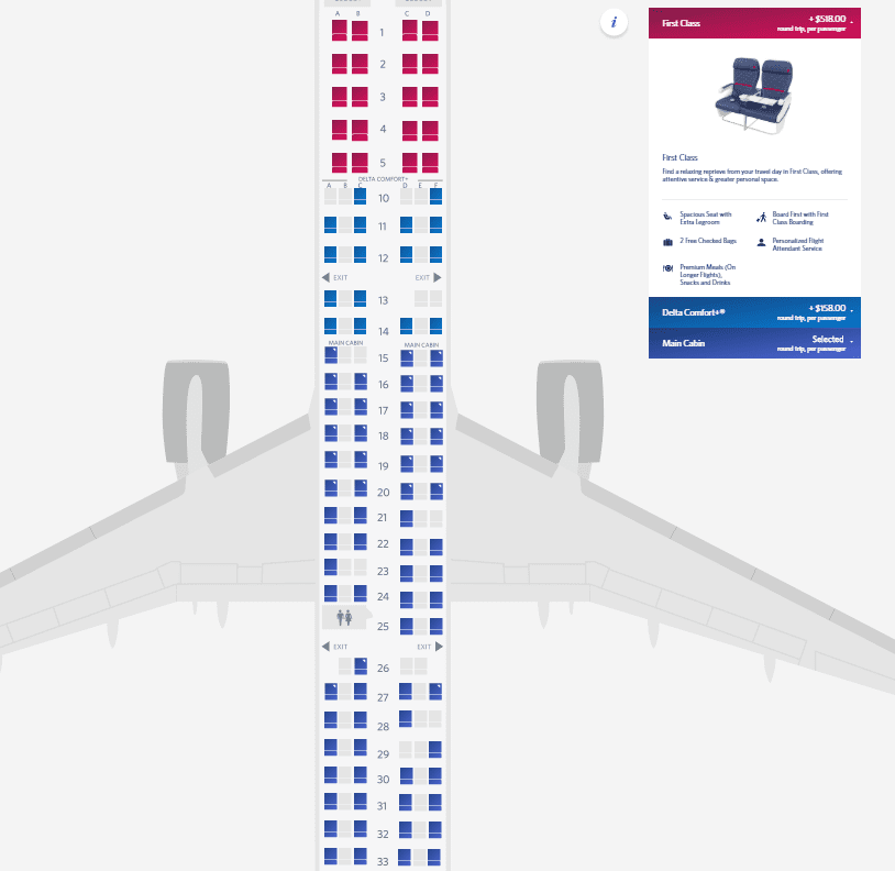 Principal Imagen Seat Map Delta In Thptnganamst Edu Vn