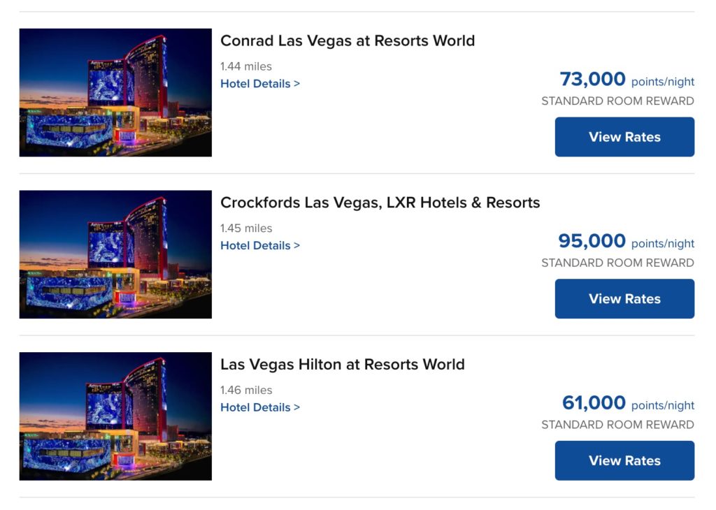 Resorts World Las Vegas Points