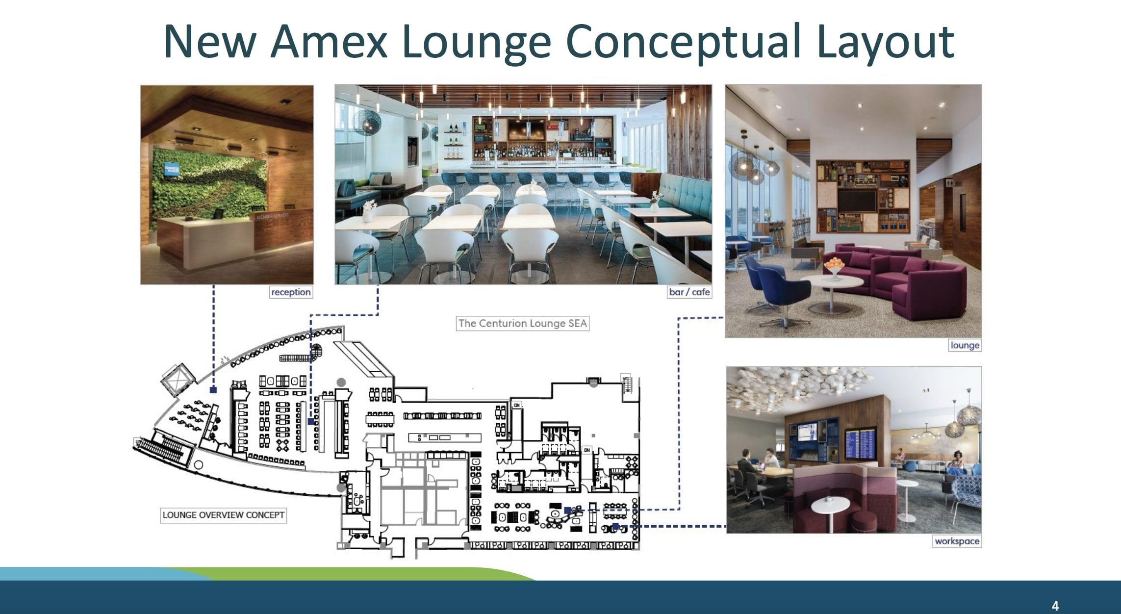 American Express Centurion Lounge Conceptual Layout