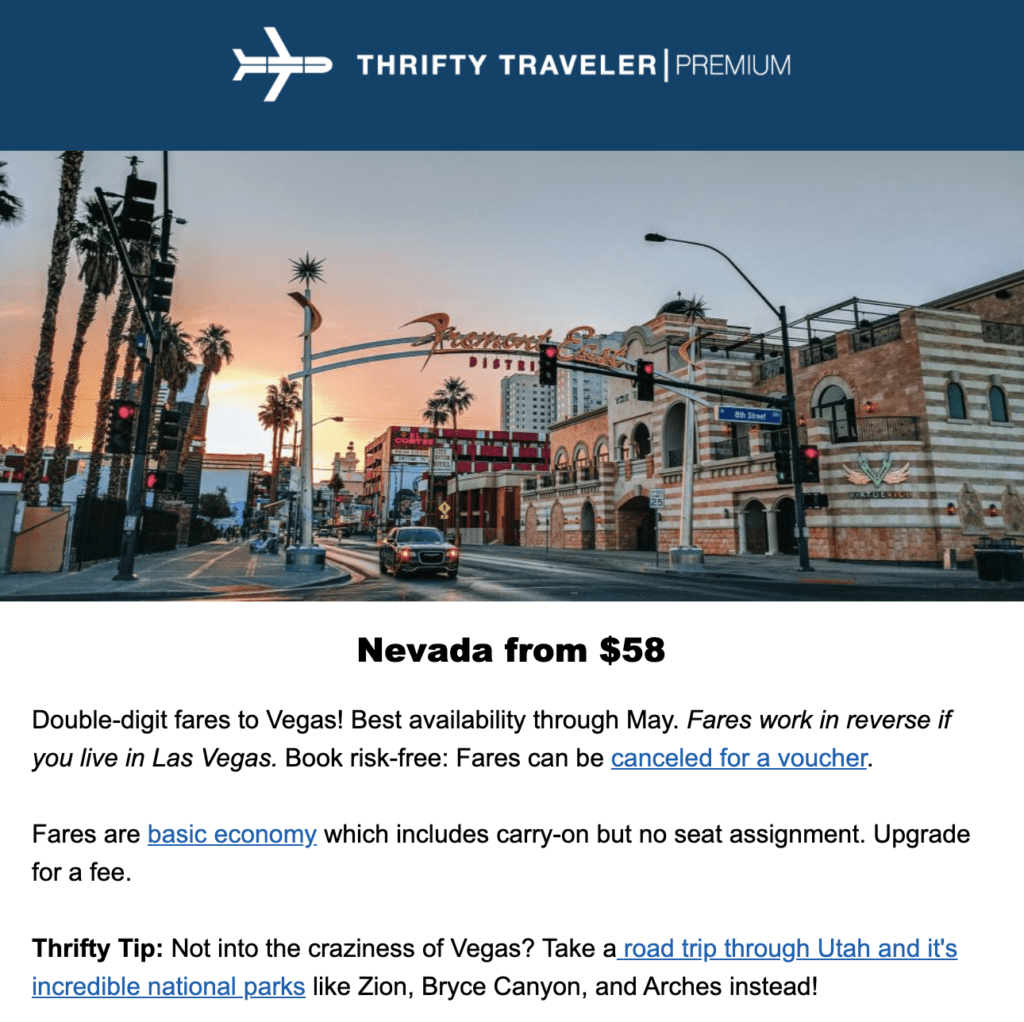 premium deal vegas