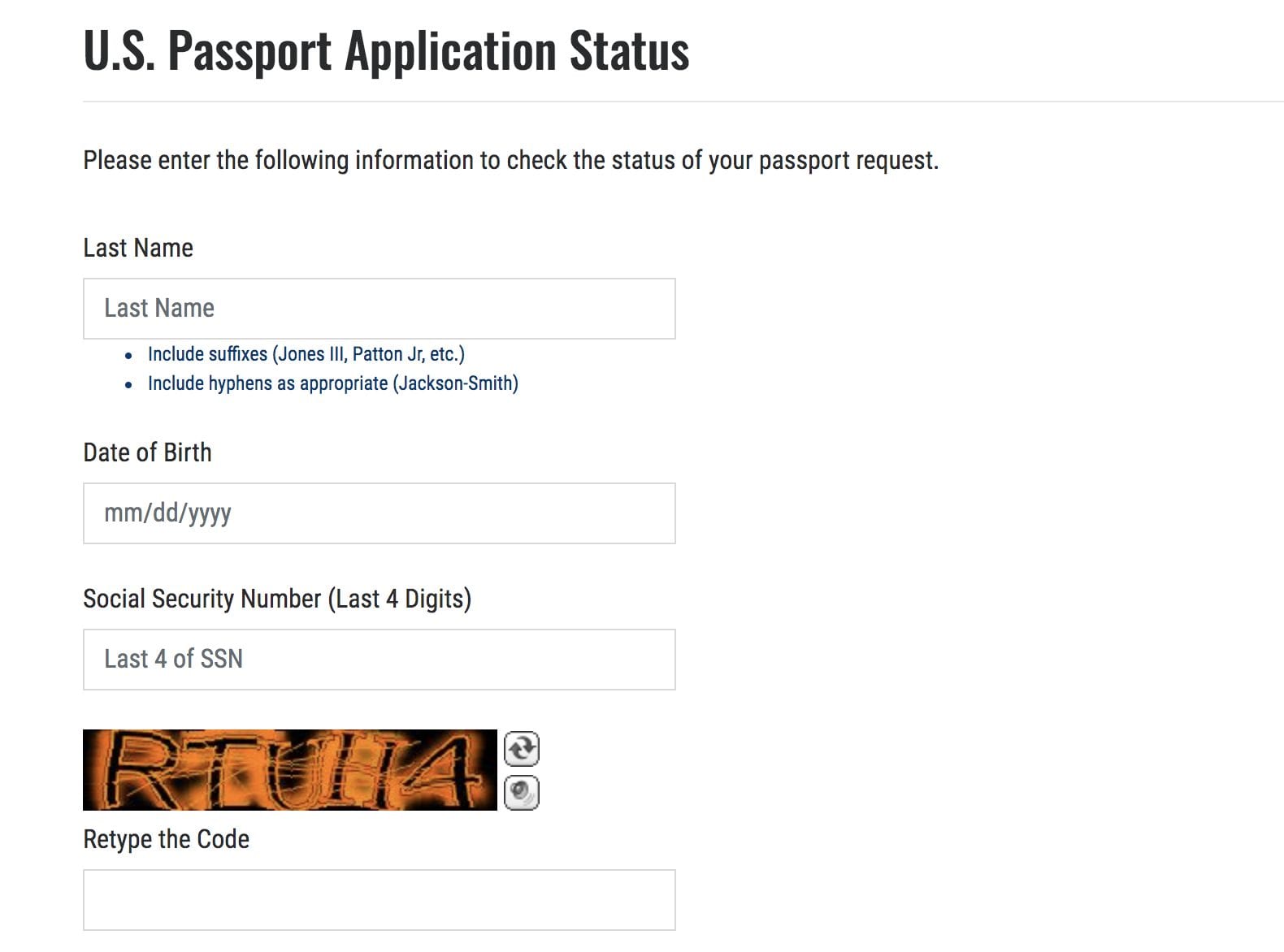 passport status