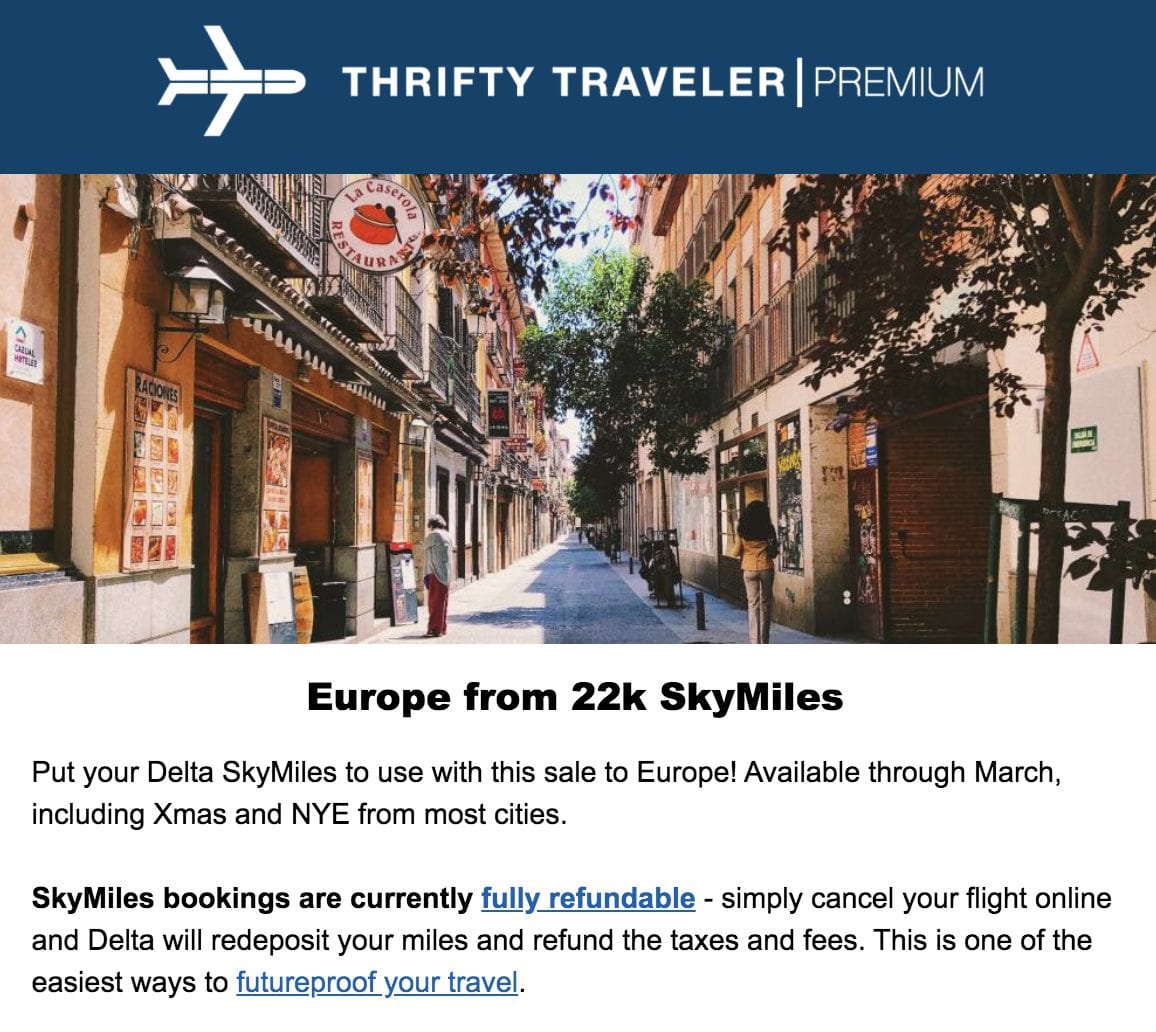 skymiles flash sale europe points and miles