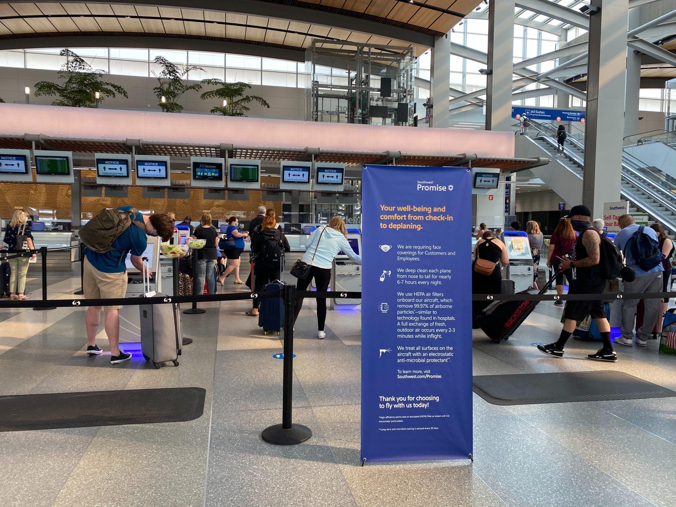 southwest check-in area