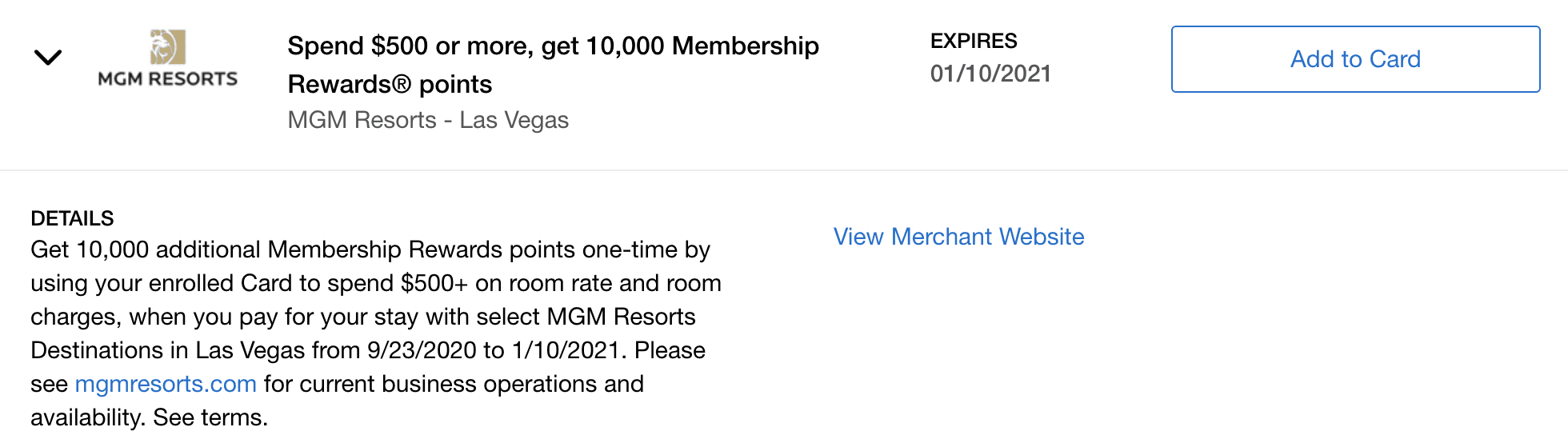 amex offers hotels