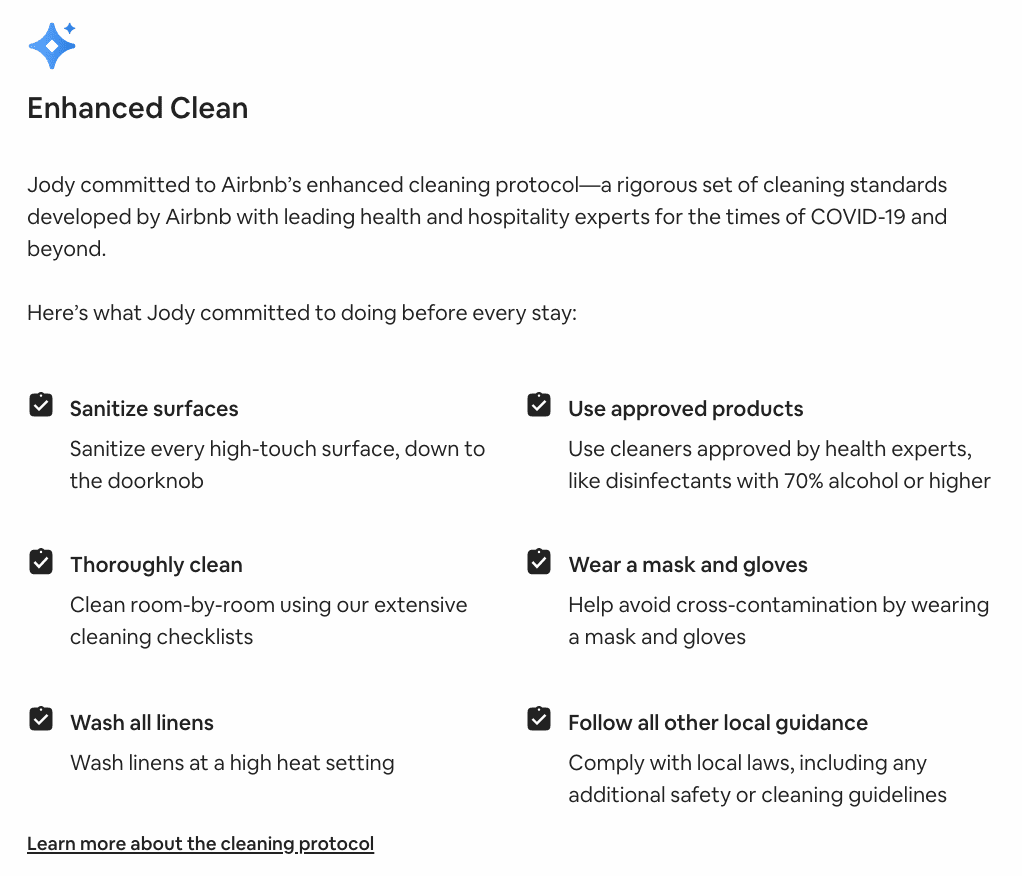 airbnb vs hotels cleaning policies