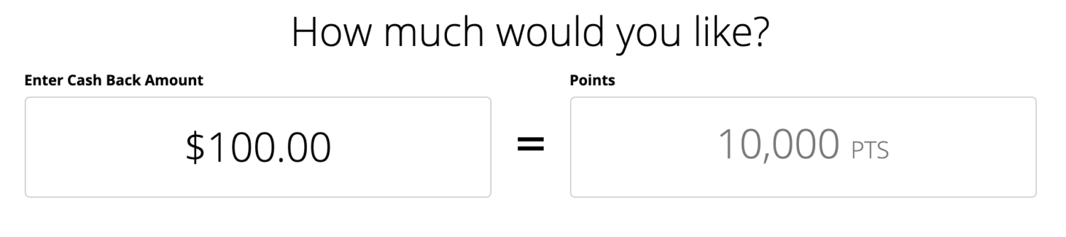 Converting Chase points into cashback 