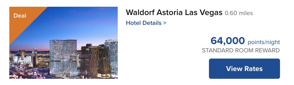 waldorf astoria las vegas rates