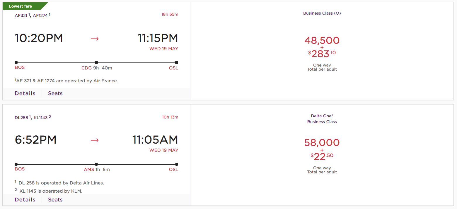 virgin Atlantic sweet spot