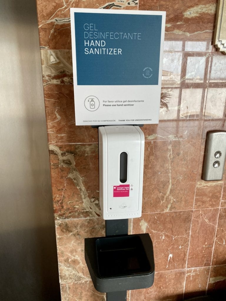 Mexico all-inclusive resort sanitizer