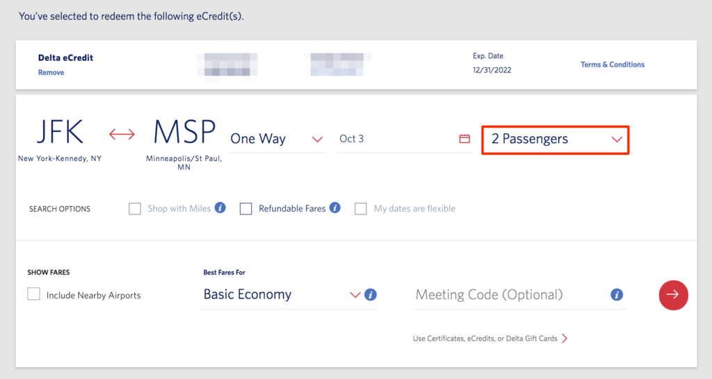 How to Use Delta eCredits & Vouchers to Book New Flights