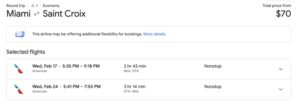 google flights pricing