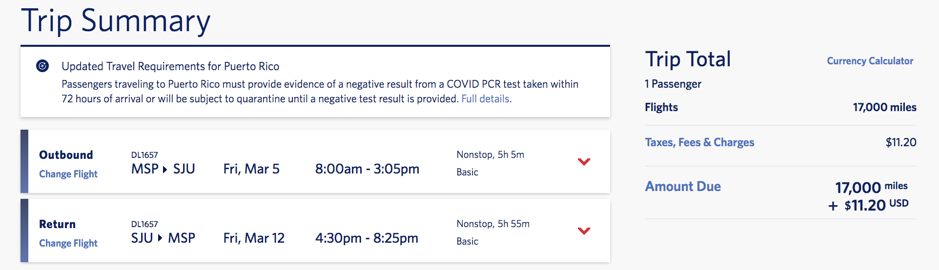 delta skymiles flash sale puerto rico