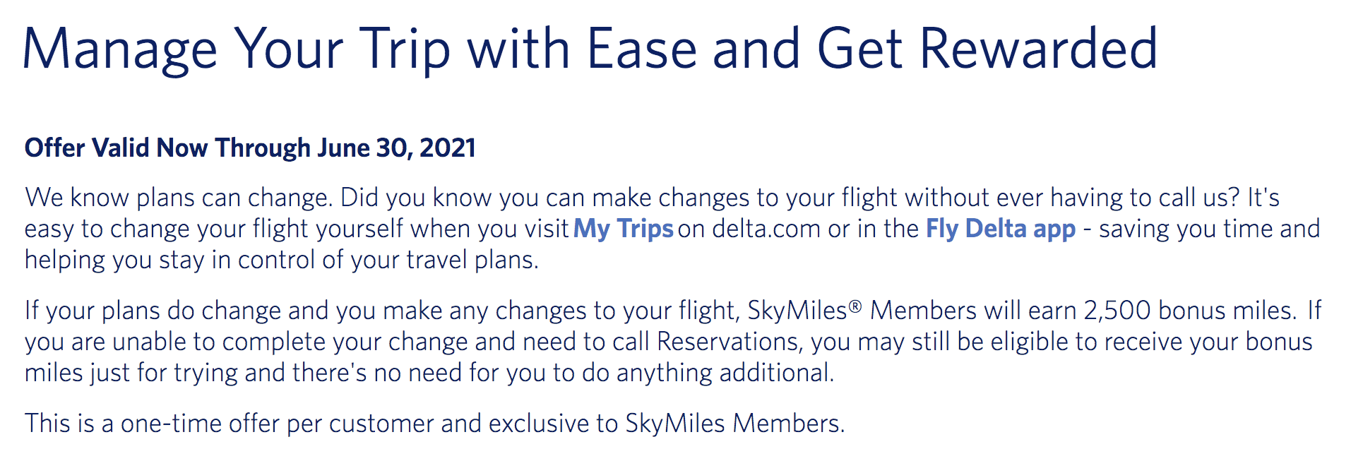 delta skymiles bonus change flight