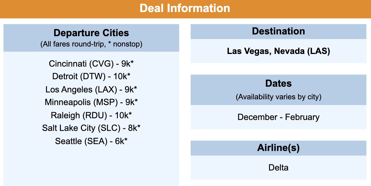 Delta SkyMiles Deals