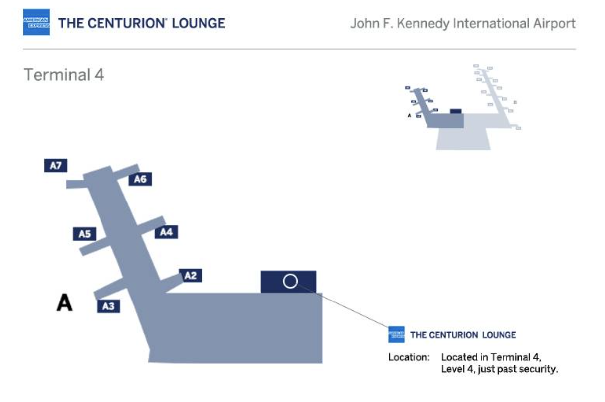 jfk centurion lounge location