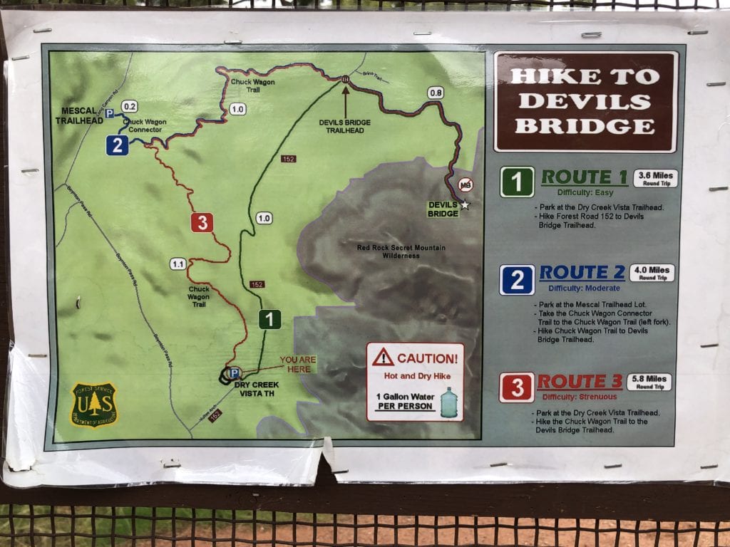 Devils Bridge Trail Map Sedona