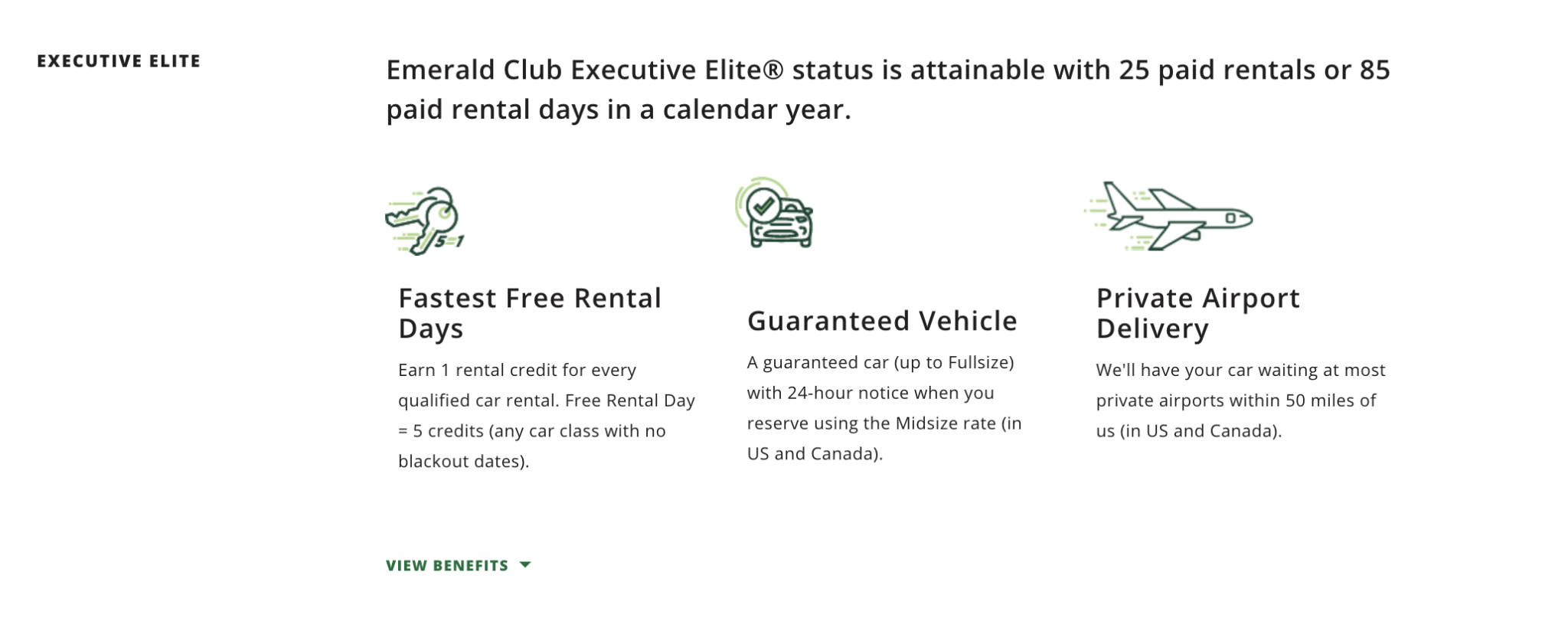 National Executive Elite The Key to Finding Rental Cars