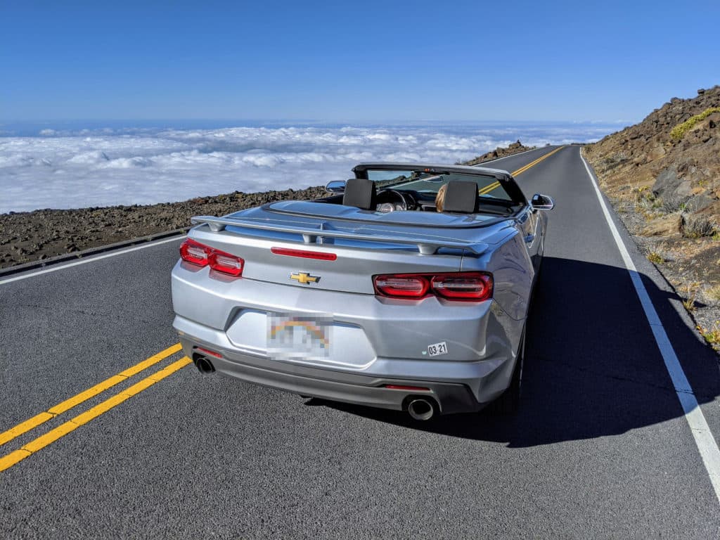 Convertible in Maui