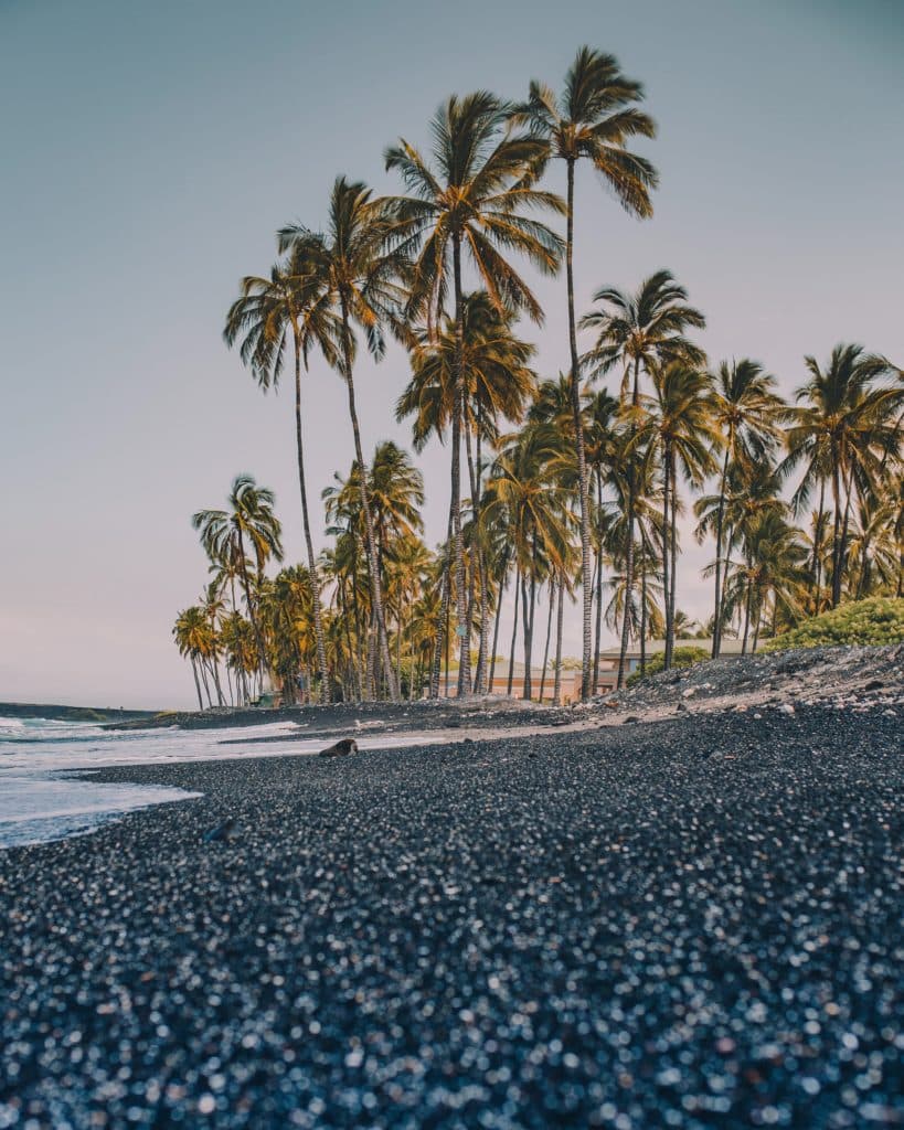 Kona, Hawaii Black Sand Beach