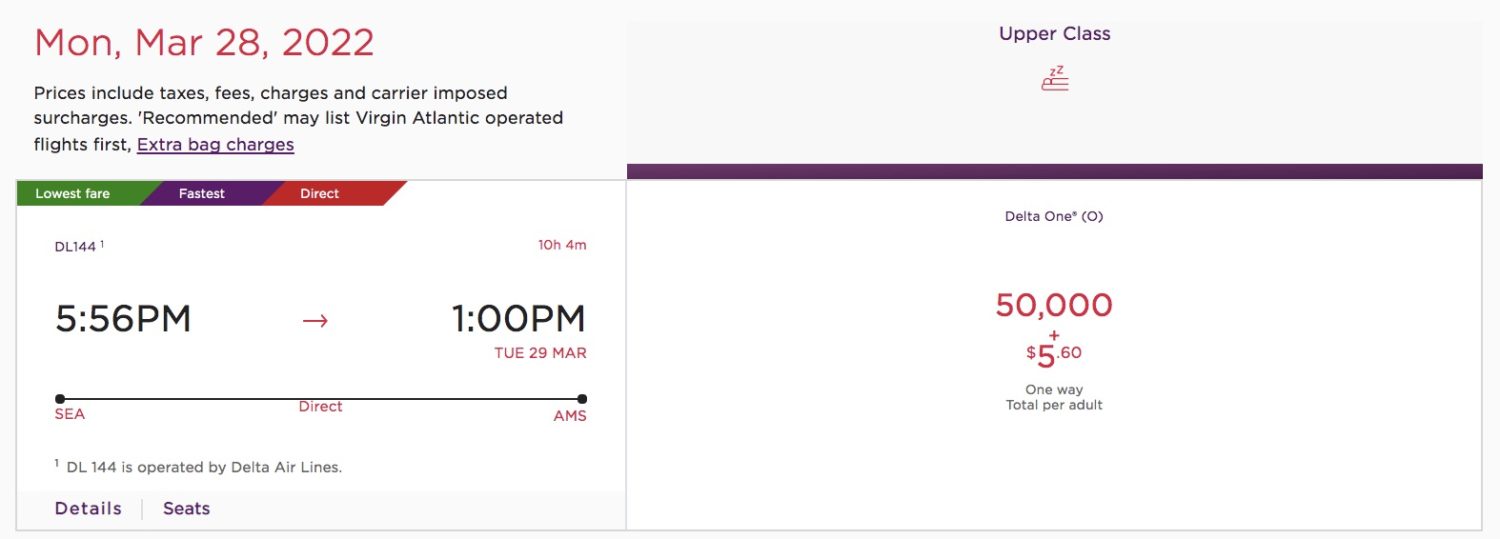delta one flight