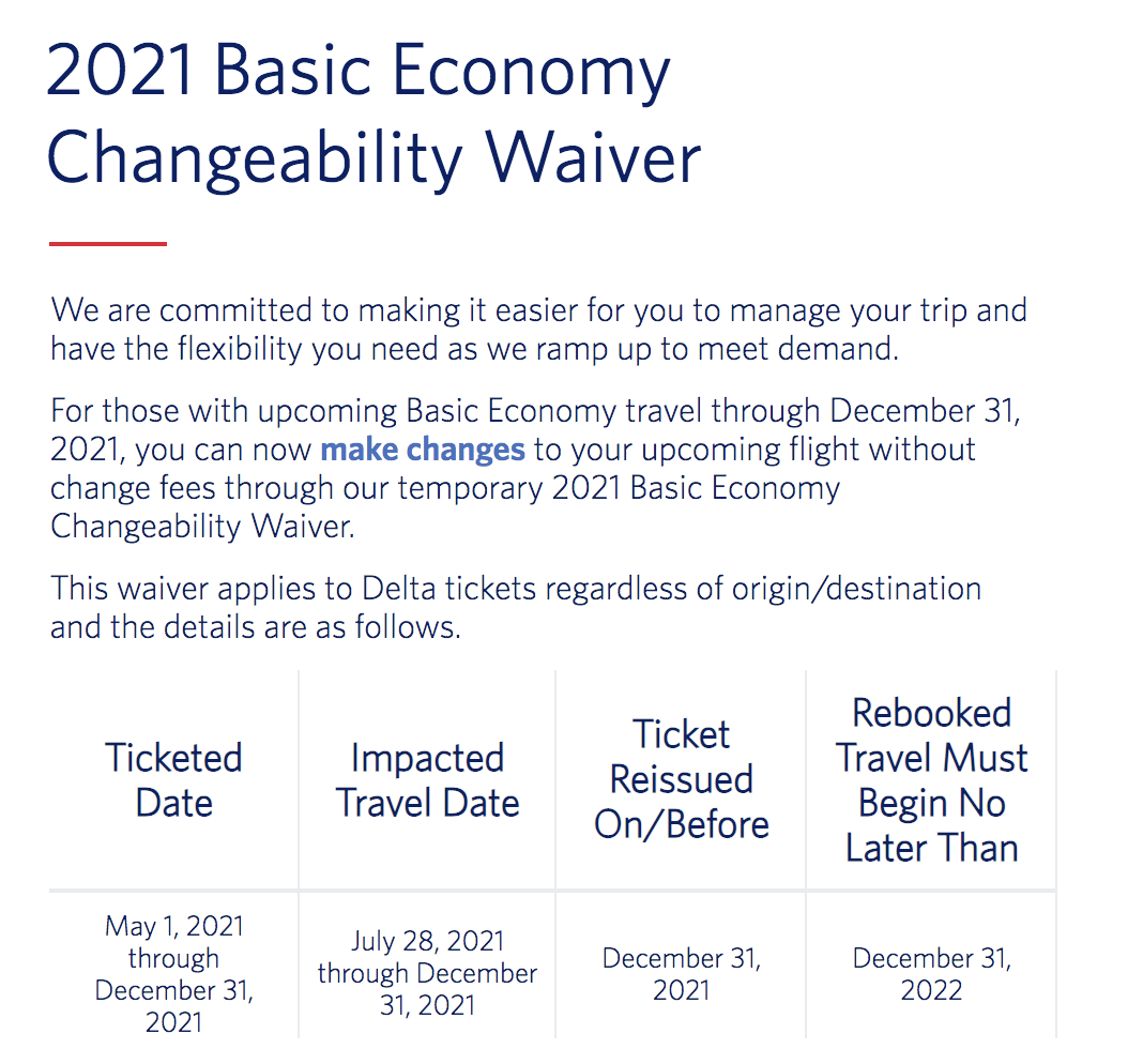 delta basic economy free change