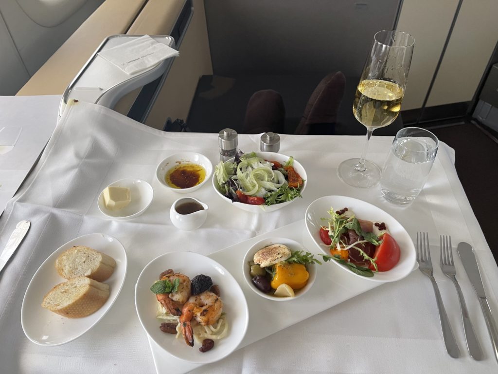 lufthansa first class caviar