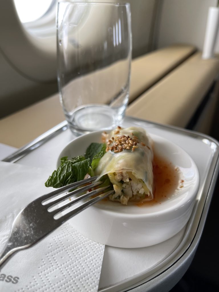 lufthansa first class meal