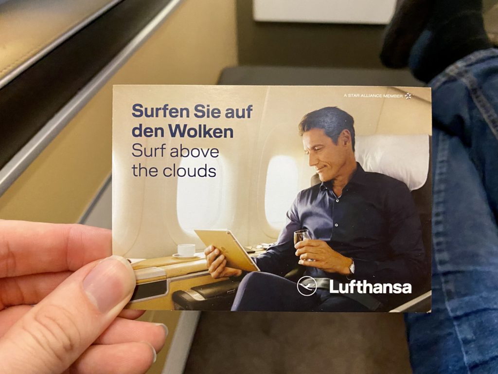 lufthansa first class wifi