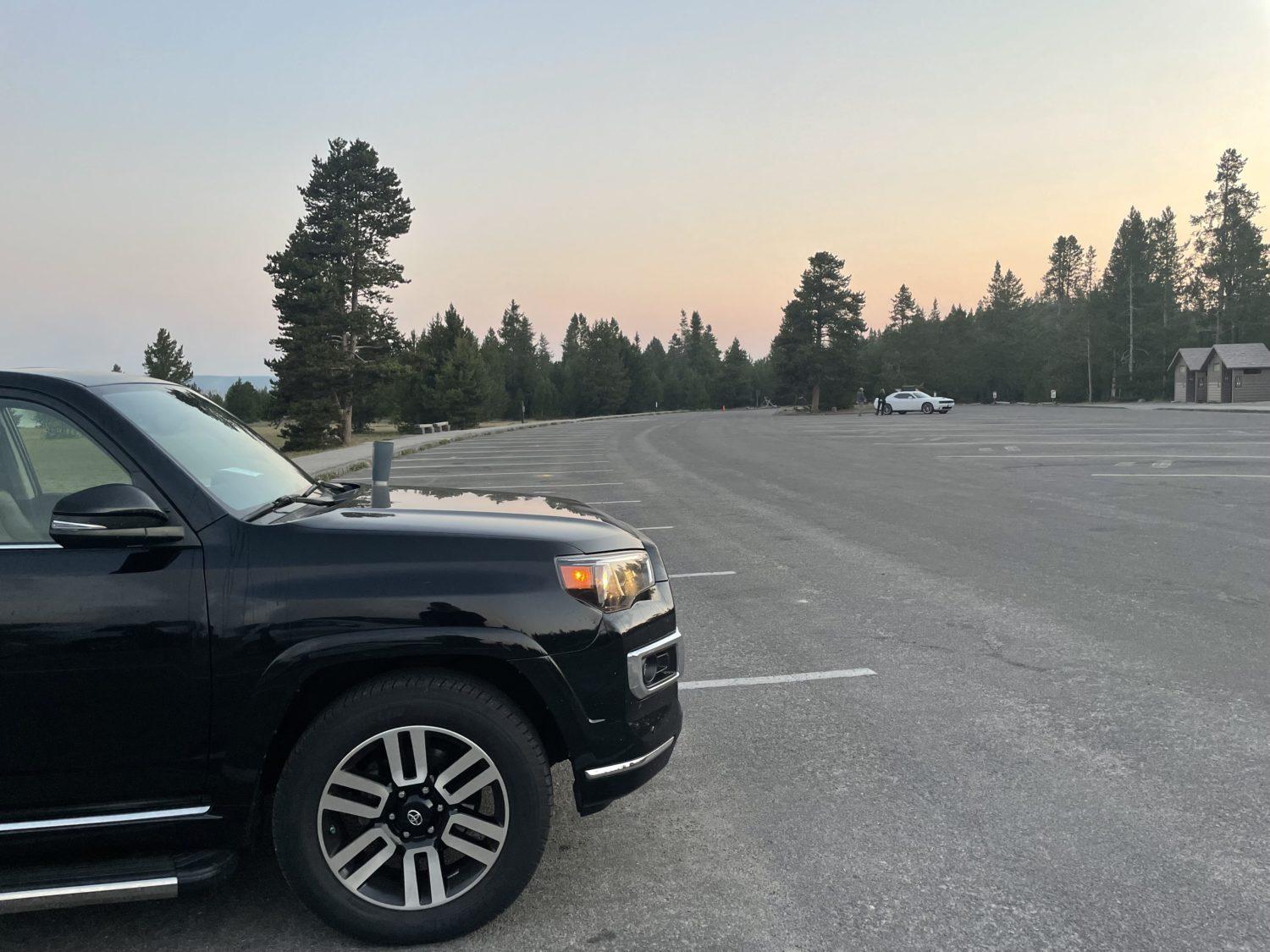 Crowds at Yellowstone National Park