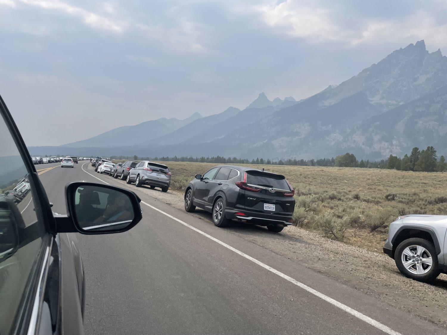 Crowds at Grand Teton National Park