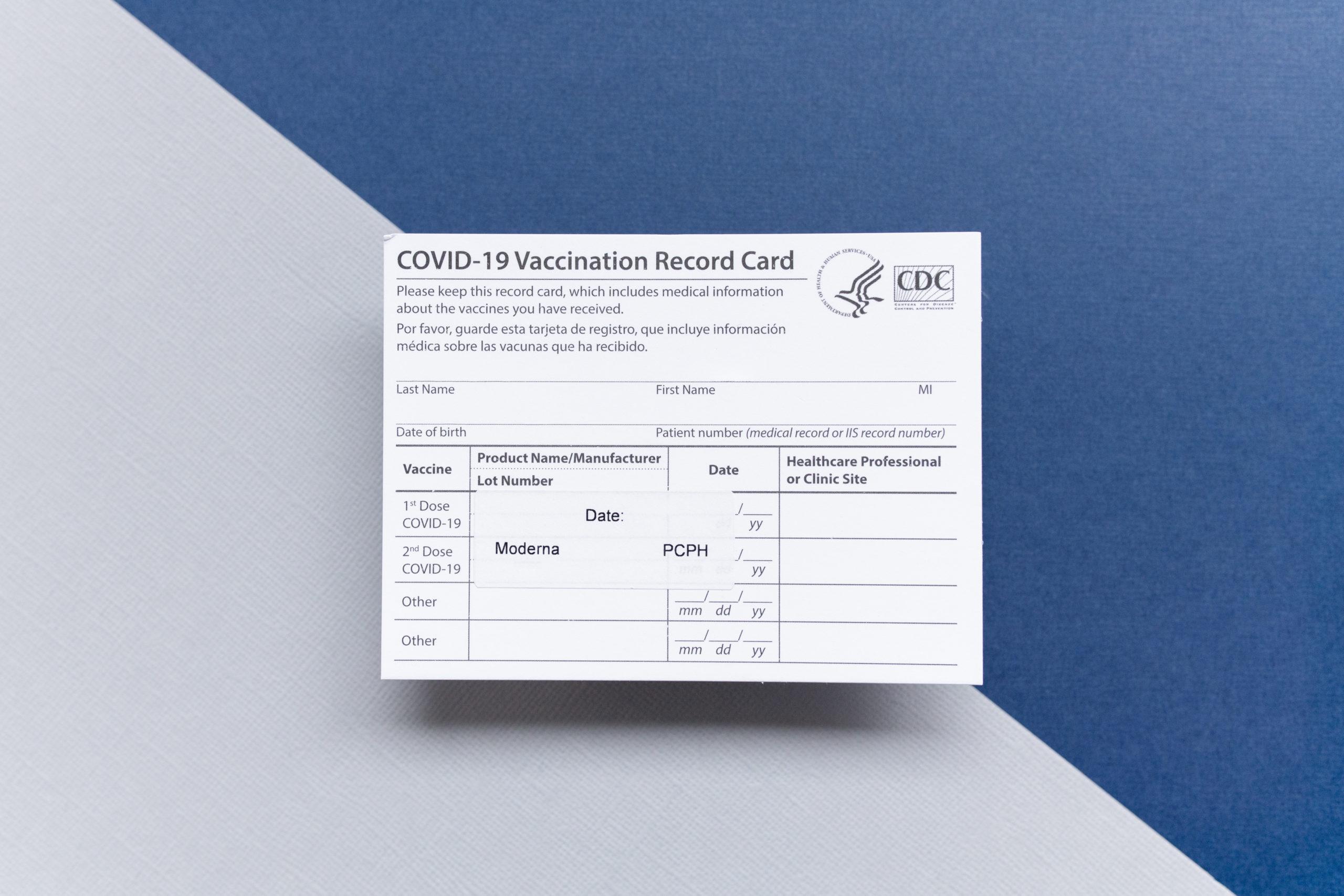 vaccination card