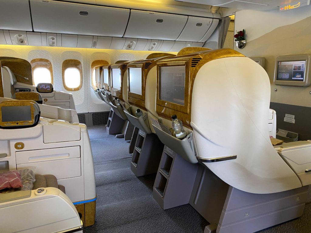 business Class vs First Class: Emirates business class