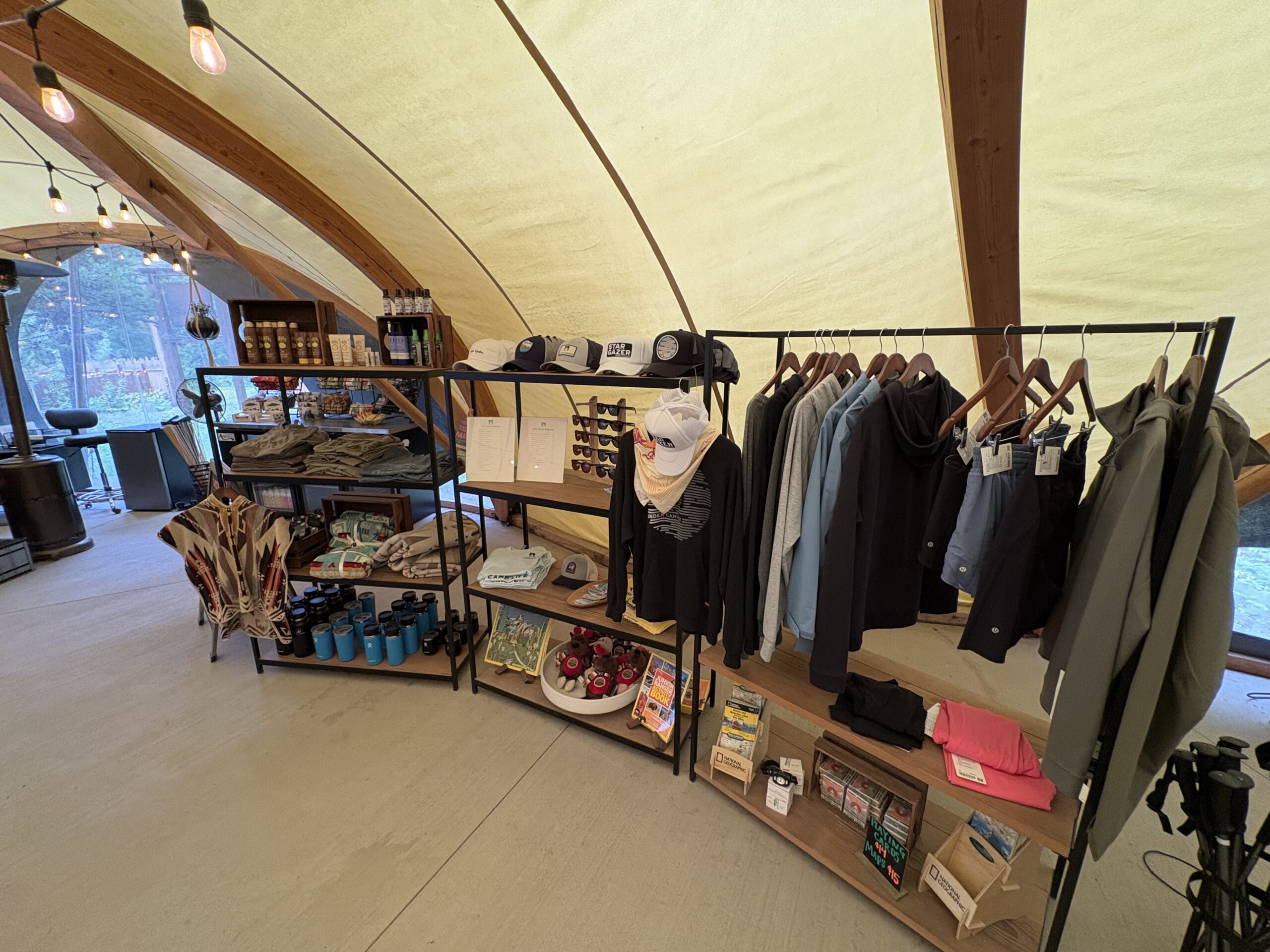 Camp store at Under Canvas-Glacier