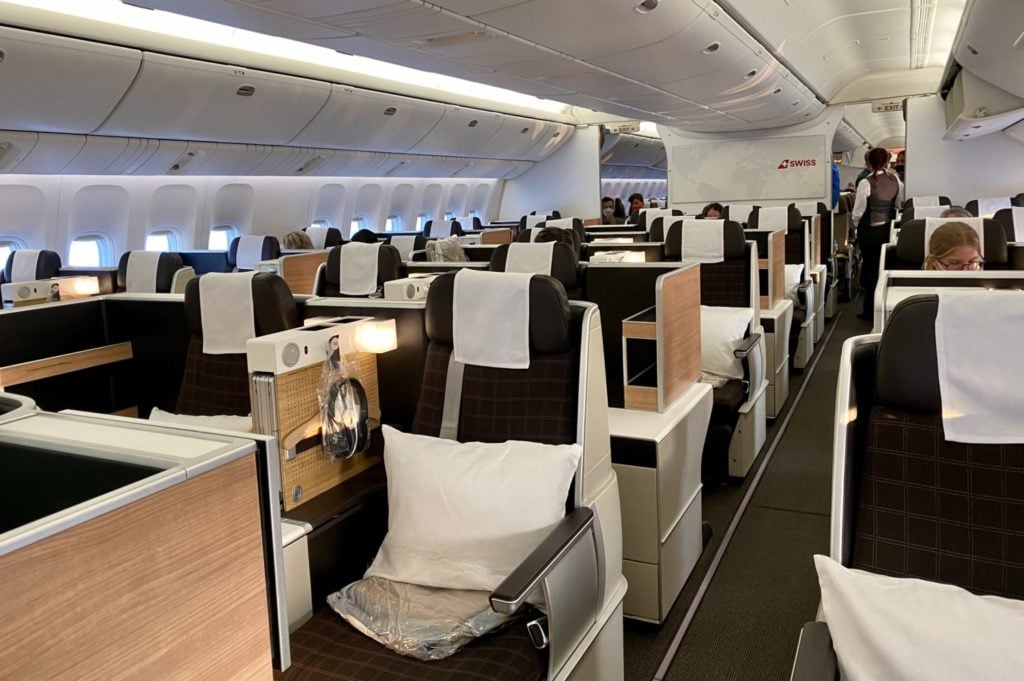 swiss airlines business class lax to zurich