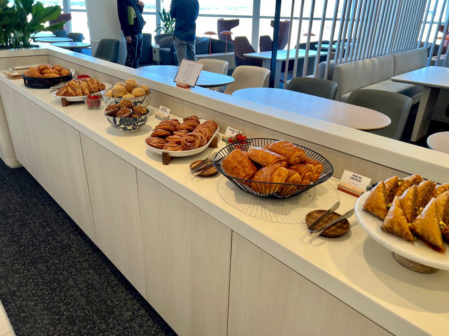 capital one lounge food