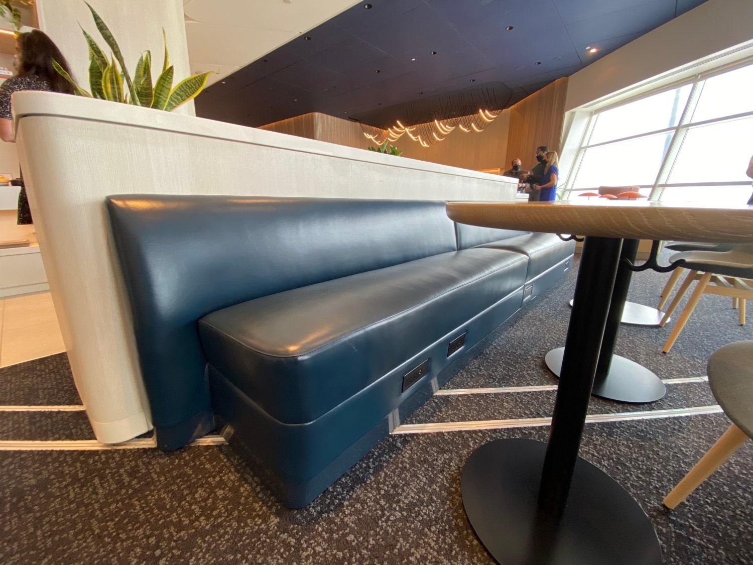 capital one lounge dallas seating