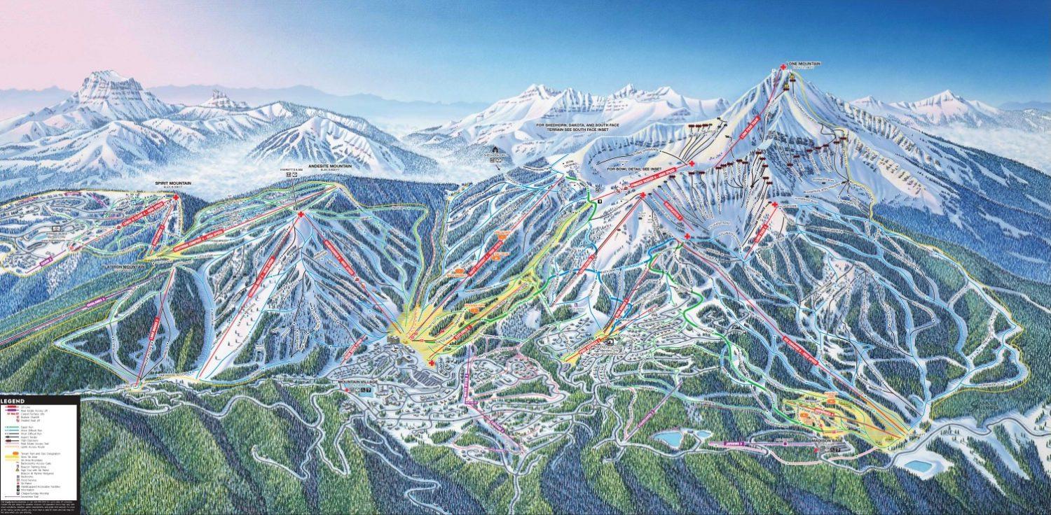 The Best Ski Resorts for a Trip this Ski (or Snowboard) Season 27 Big Sky resort map