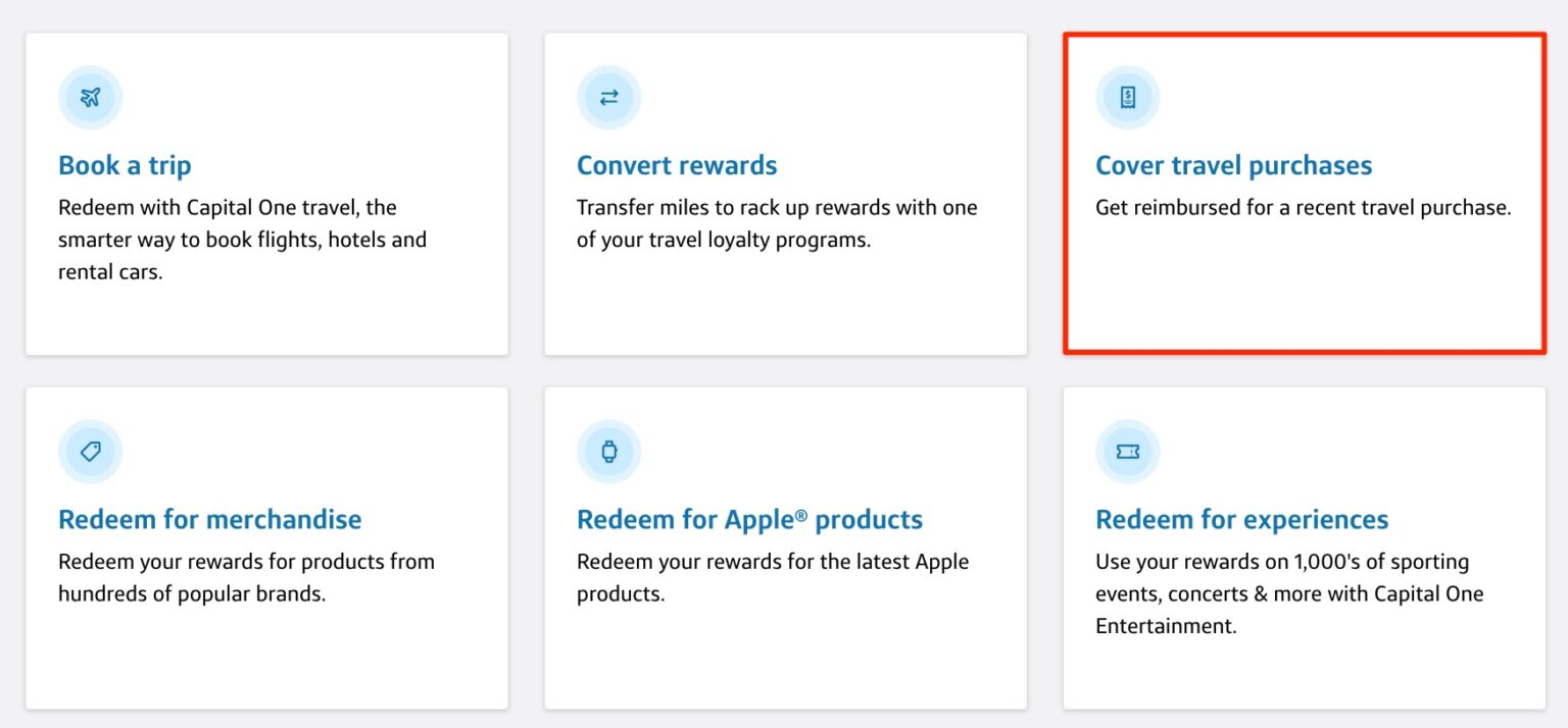 A StepByStep Guide to Covering Travel Purchases with Capital One Miles