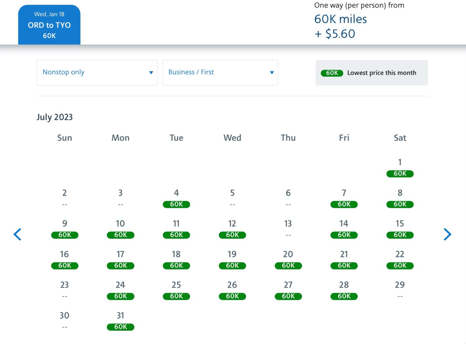 japan airlines business class availability