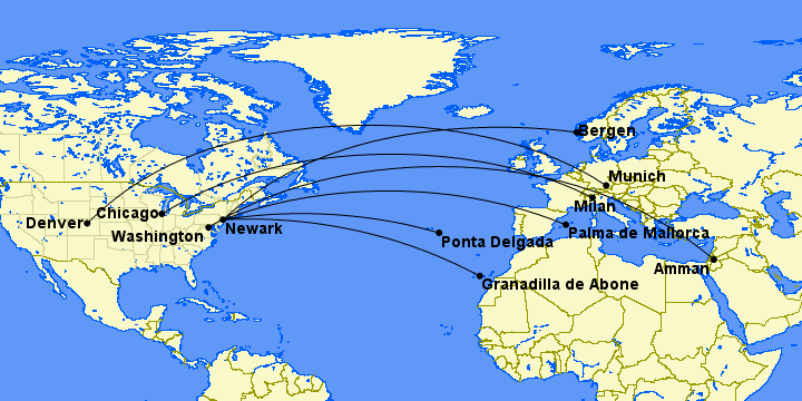 new united routes