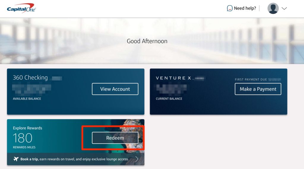 Capital One Travel Portal log in