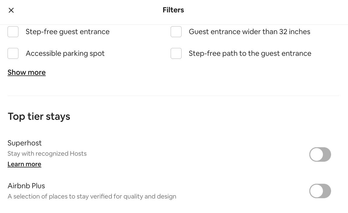 airbnb plus superhosts