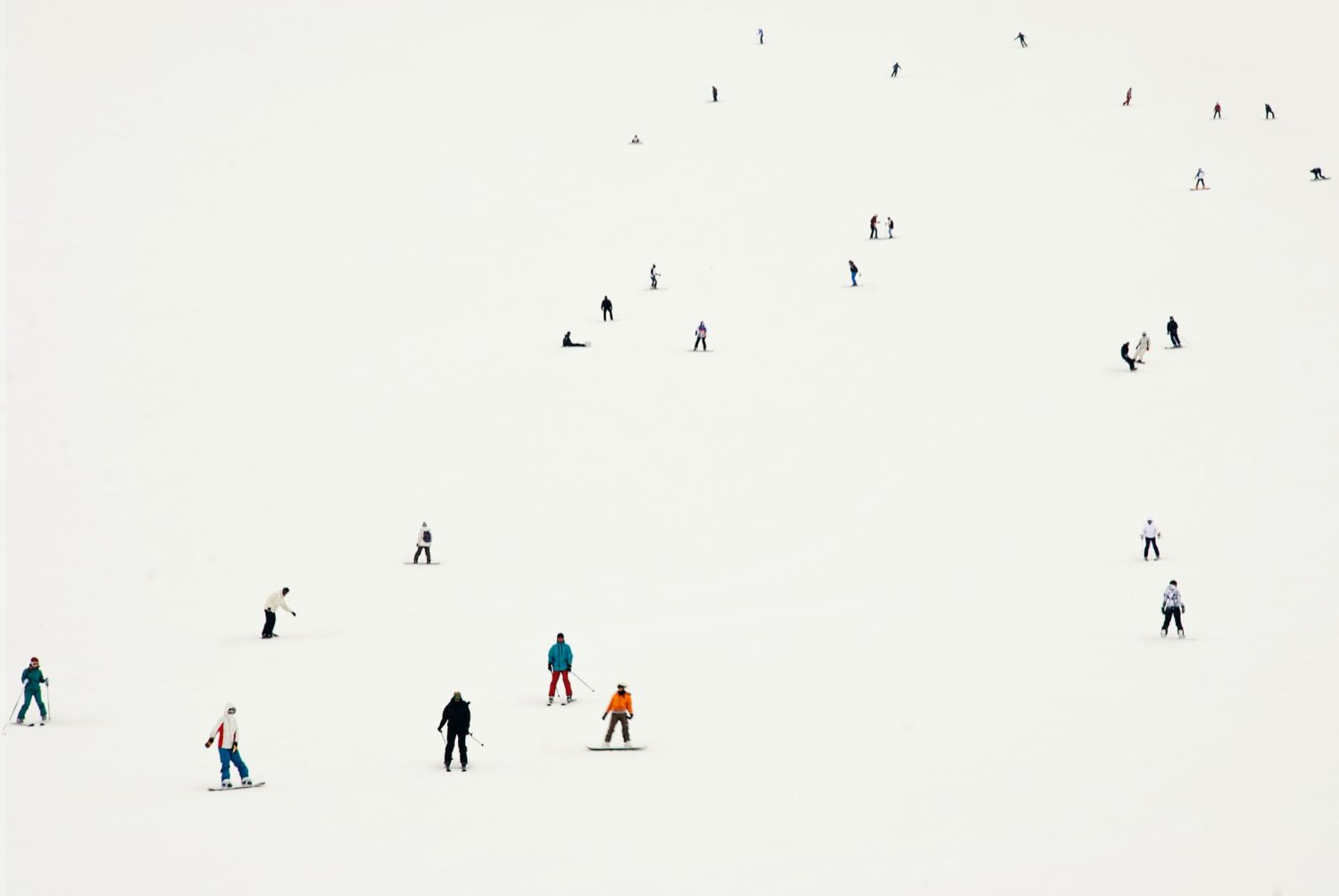 Ski crowds
