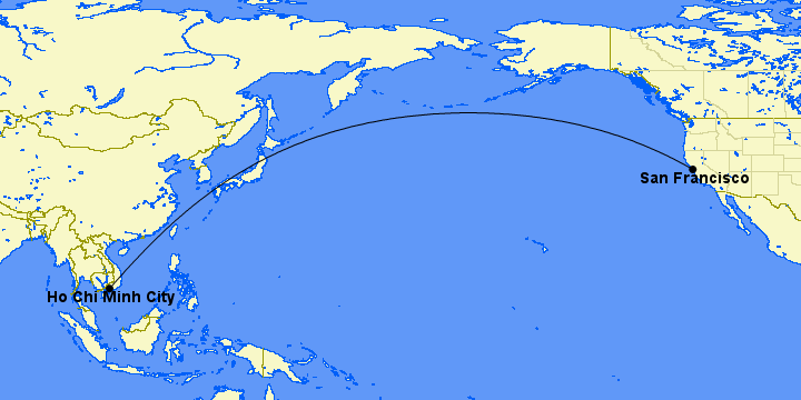 vietnam airlines route map