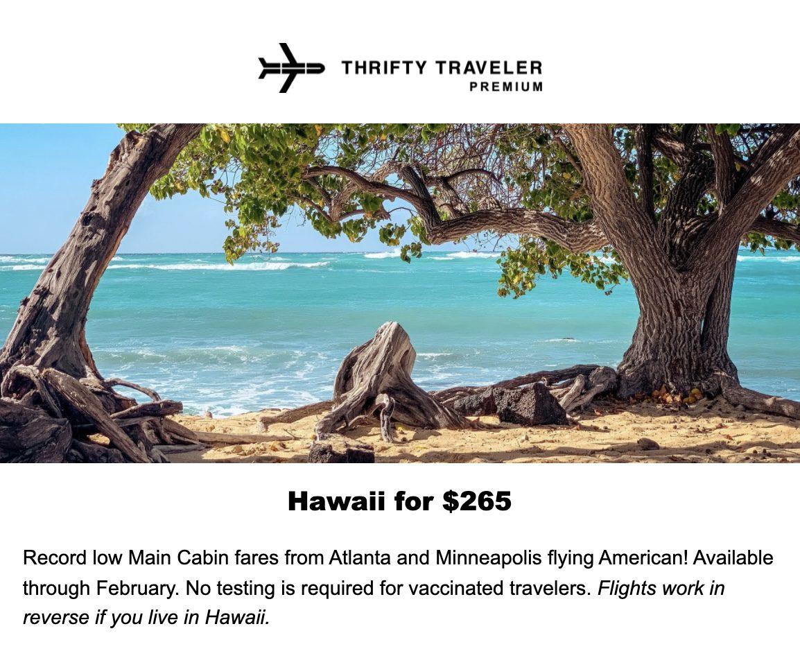 Cheap flights to hawaii