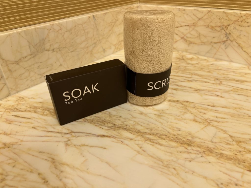 Encore Boston Harbor tub amenities