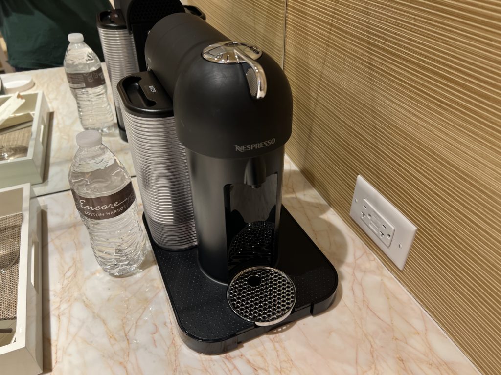 Encore Boston Harbor Nespresso machine